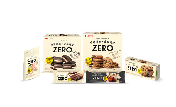 롯데제과의 ‘제로’ 제품 5종. (사진=LOTTE CONFECTIONERY)