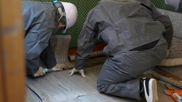 노후점포 환경개선 현장. [한화건설]