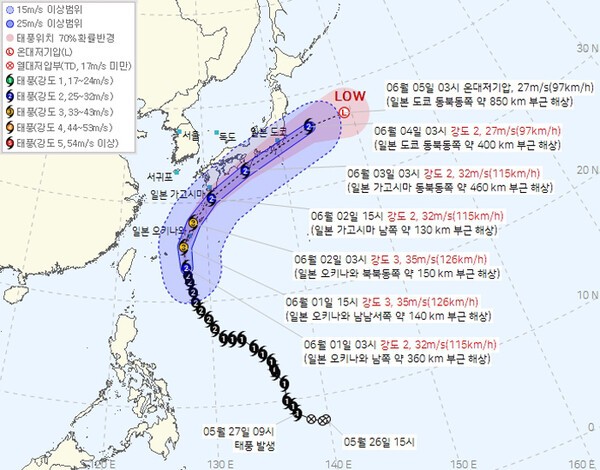 기상청 날씨누리 오늘 강한 비와 더위 경보