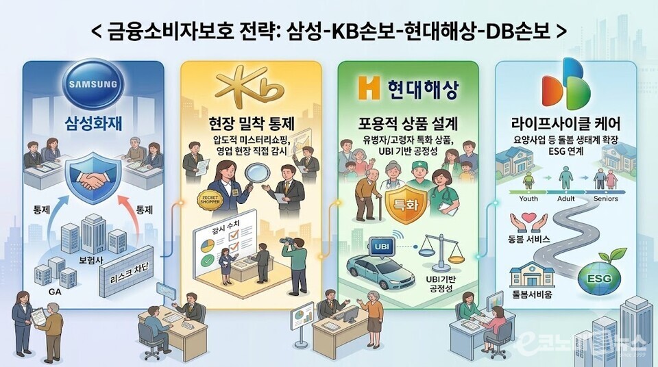 [주목 e-보험] 소비자 보호 전략 '분화'..."삼성화재, GA 거버넌스 강화,... - 뉴스 썸네일 이미지